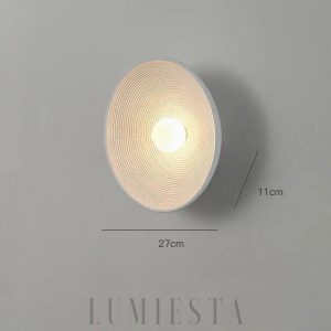Lampa ścienna okrągła z efektem łuku w stylu skandynawskim