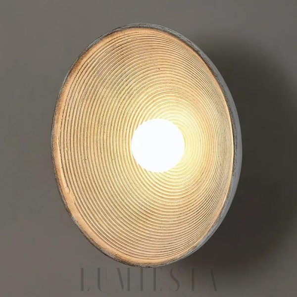Lampa ścienna okrągła z efektem łuku w stylu skandynawskim