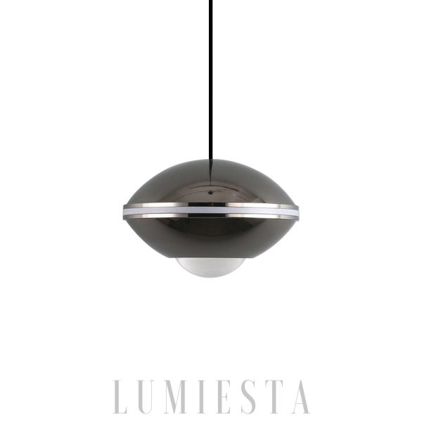 Lampa wisząca Pendul Ø10 cm - czarna, biała, złota