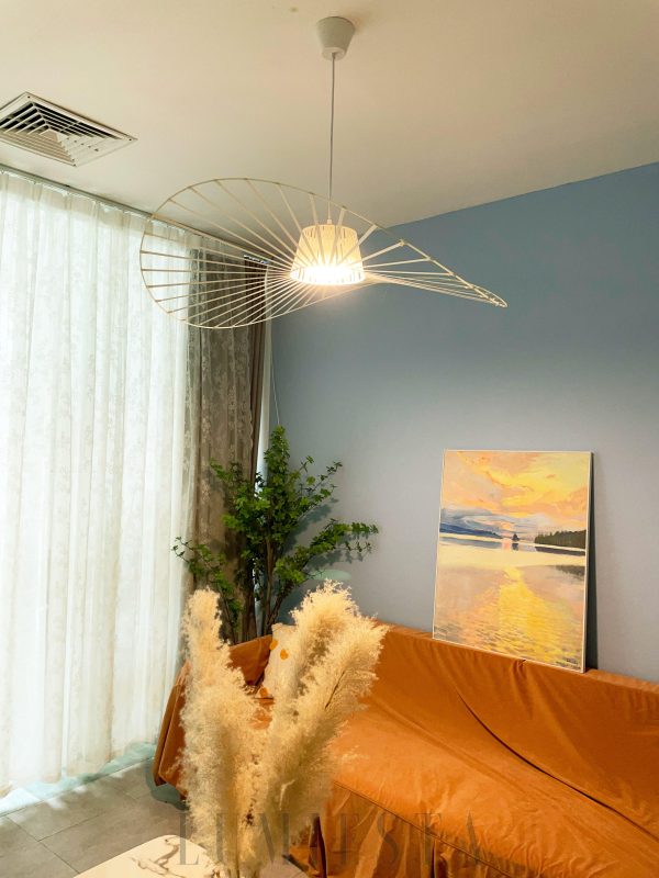 wm_8089637619519566042.jpg Designerska lampa wisząca Altigo efekt kapelusza 80 200 cm