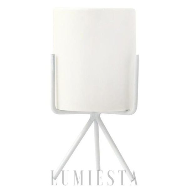 Eleganckie potrójne stojaki na doniczki — biało-złote