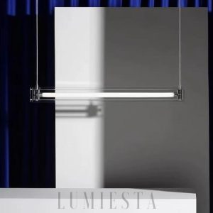 Lampa wisząca Mazha - nowoczesna, chrom, przezroczysta