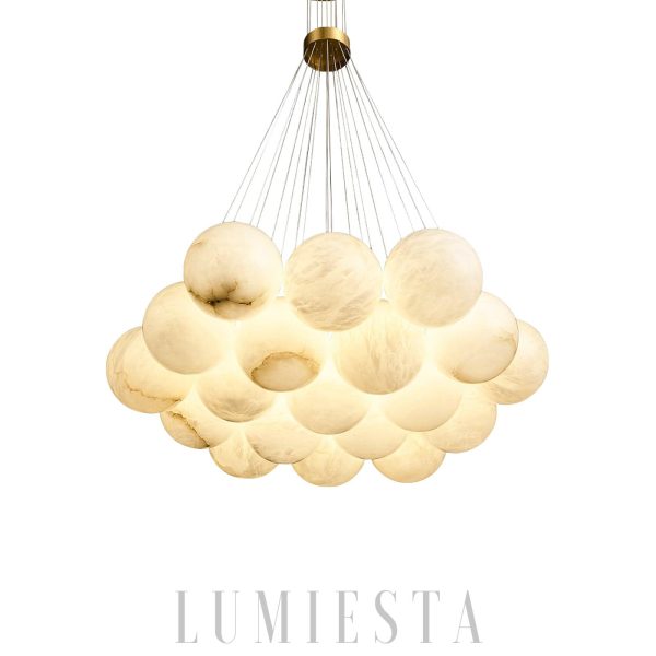 wm_8146817371089895340.jpg Lunaris - lampa wisząca w kształcie kul alabastrowych