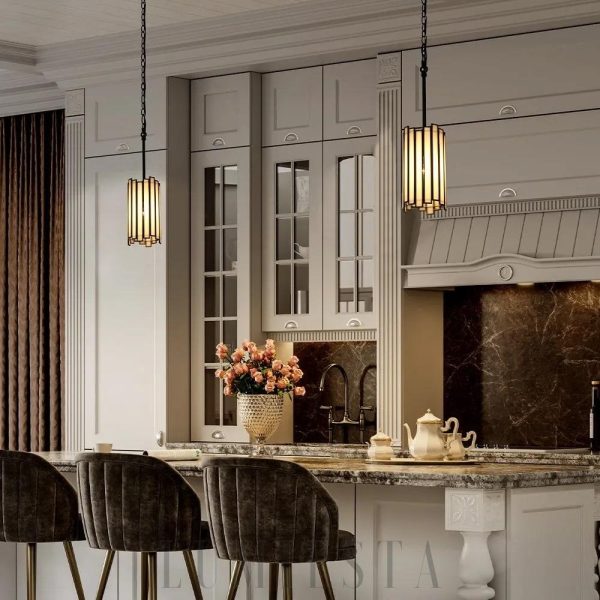 Hemaaolay - Stylowa mini lampa wisząca czarna/złota 11cm