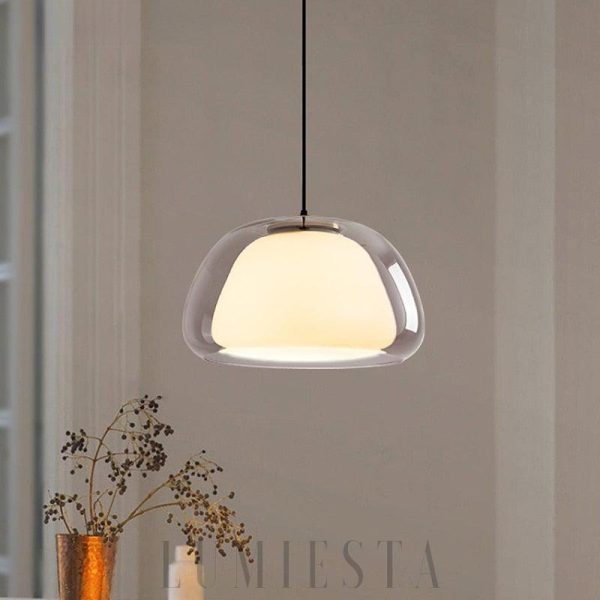 Nowoczesna lampa wisząca w kształcie kulistym do kuchni