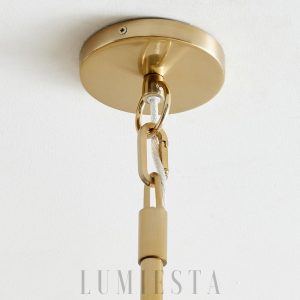 Alabastr - lampa wisząca okrągła w stylu minimalistycznym