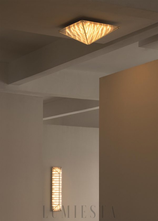 Lampa sufitowa Fragment 06, chrom, szkło