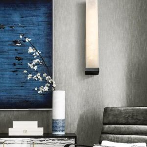 Sumatra - Alabastrowa lampa ścienna, czarna i biała