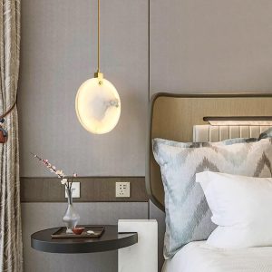 Harvest - lampa wisząca z alabastru w stylu nowoczesnym