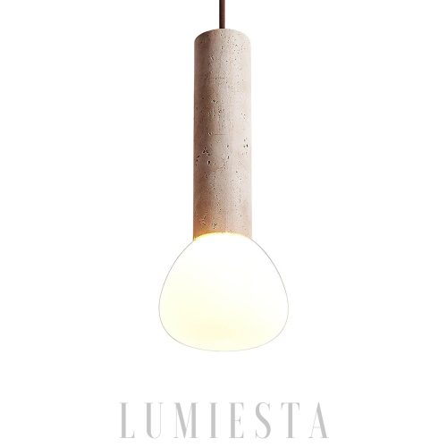 wm_9005368218461892307.jpg Lampa wisząca z travertynu w minimalistycznym stylu beżowa