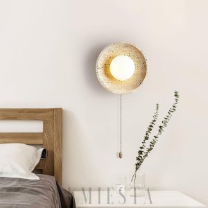 wm_9028477308367513572.jpg Tahiti - Beżowa lampa ścienna z travertynu Lunar Eclipse