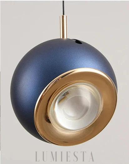 Designerska lampa wisząca Kula z regulacją kąta, kolorowa