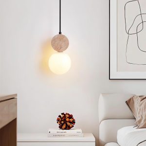 wm_9230146930468750473.jpg Luksusowa trawertynowa lampa wisząca rzeźbiona okrągła