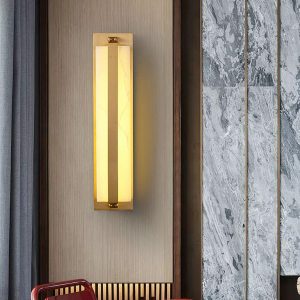 wm_9280377607251953291.jpg Silex - Lampa ścienna alabastrowa złota 45cm ciepłe światło