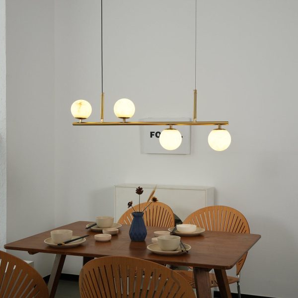 Helixa - lampa wisząca w stylu nowoczesnym z alabastrem