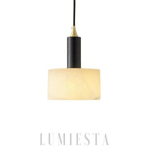 Snowdon - Elegancka lampa wisząca z alabastru - 1-punktowa | Ø16x23cm