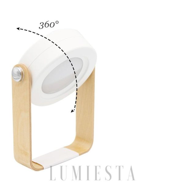 Stylowa lampa stołowa i wisząca z drewna i metalu