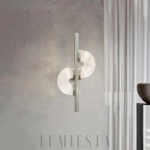 Dolly - Alabaster - lampa ścienna alabaster+metal 40/60cm