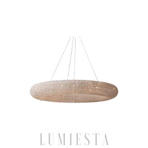 Przydymiony żyrandol LED w kształcie okręgu 183 cm