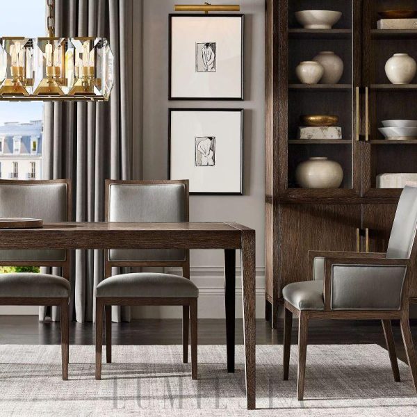 Luksusowy prostokątny żyrandol kryształowy w kilku kolorach