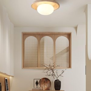 Travertine Lunaro - Lampa sufitowa w beżowym kolorze 25cm