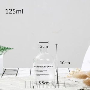 Butelka szklana 250ml brązowa stylowa dekoracja domu