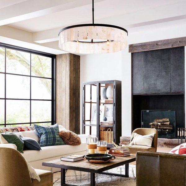 Alabastr - lampa wisząca okrągła w stylu minimalistycznym