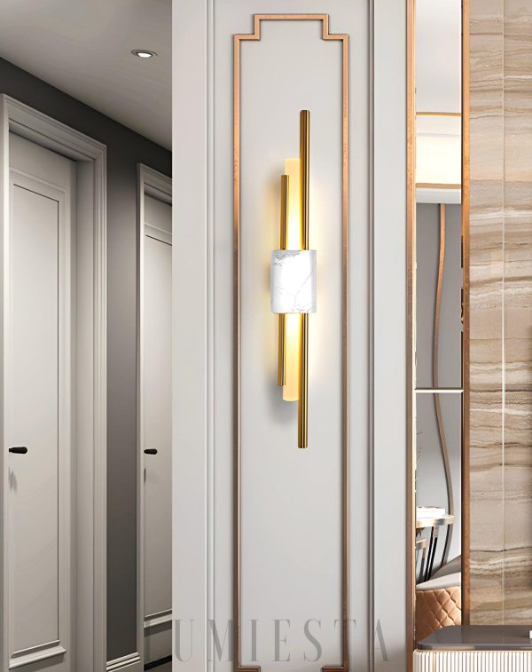 Lampa ścienna Marble Tanto w stylu nowoczesnym z marmuru