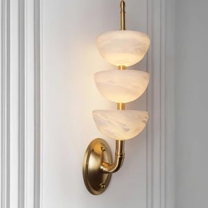 Luksusowa kinkiet ścienny z alabastru w stylu nowoczesnym